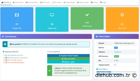 TMDB Movie Manager Pro - Profesyonel Film ve Dizi Yönetimi