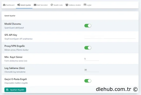SpamGuard Ultimate - Gelişmiş Spam Bot Avcısı ve Risk Analiz Modülü
