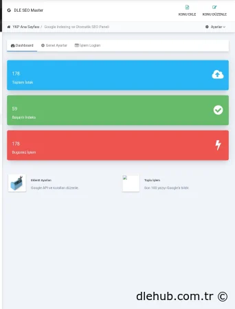 DLE SEO Master v1.5 - Google Indexing API & Otomatik SEO Asistanı