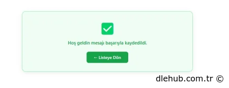 Hoş Geldiniz Eklentisi